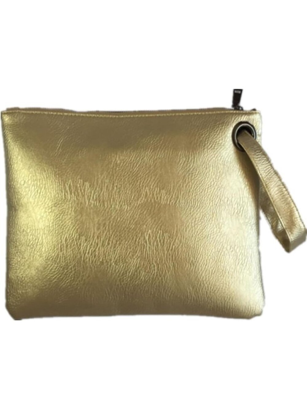 Women's Golden Evening Clutch Purse Envelope Zipper Handbag Shoulder Bag